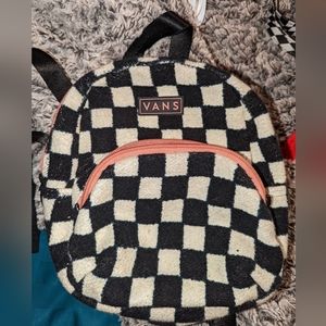 Vans mini checkered backpack